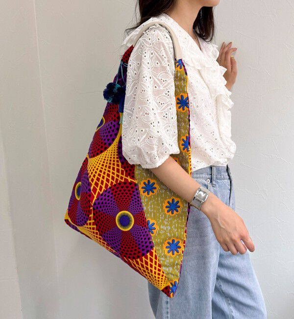 fredy emue「アフリカン柄三角トートバッグ」|トートバッグ|