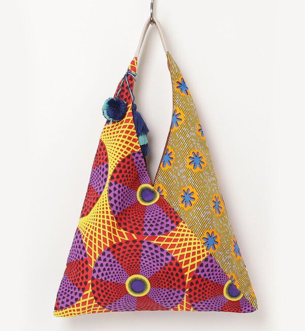 fredy emue「アフリカン柄三角トートバッグ」|トートバッグ|