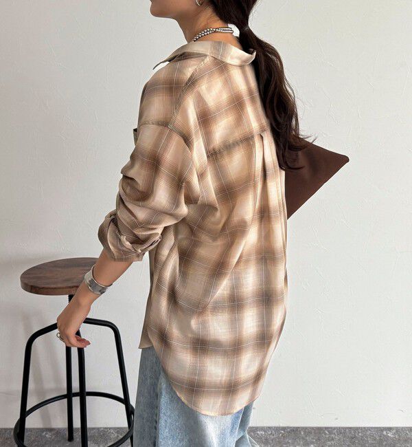 fredy emue「オンブレーチェック柄シャツ」|シャツ・ブラウス|