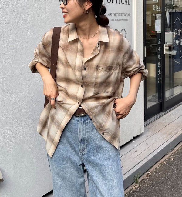 fredy emue「オンブレーチェック柄シャツ」|シャツ・ブラウス|