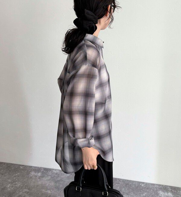 fredy emue「オンブレーチェック柄シャツ」|シャツ・ブラウス|