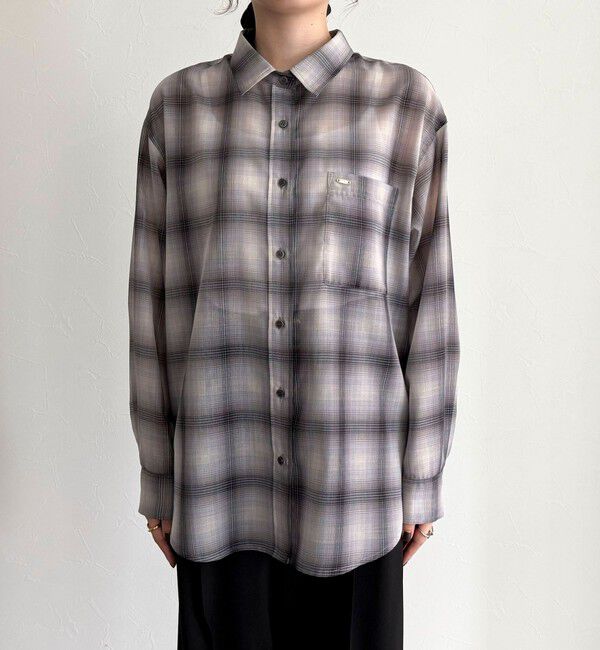 fredy emue「オンブレーチェック柄シャツ」|シャツ・ブラウス|
