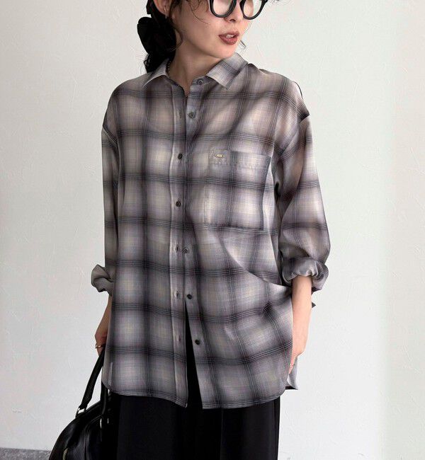 fredy emue「オンブレーチェック柄シャツ」|シャツ・ブラウス|