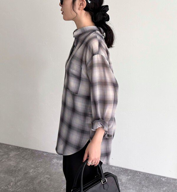 fredy emue「オンブレーチェック柄シャツ」|シャツ・ブラウス|