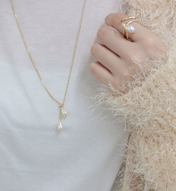 fredy emue「パールジャストY字ネックレス」|ネックレス|