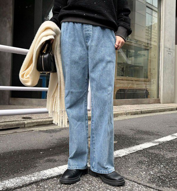 fredy emue「フレアーデニムイージーパンツ」|デニム|