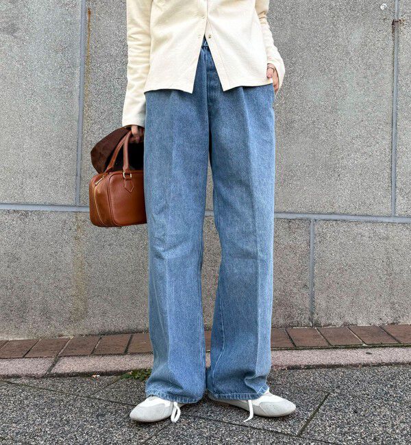 fredy emue「フレアーデニムイージーパンツ」|デニム|