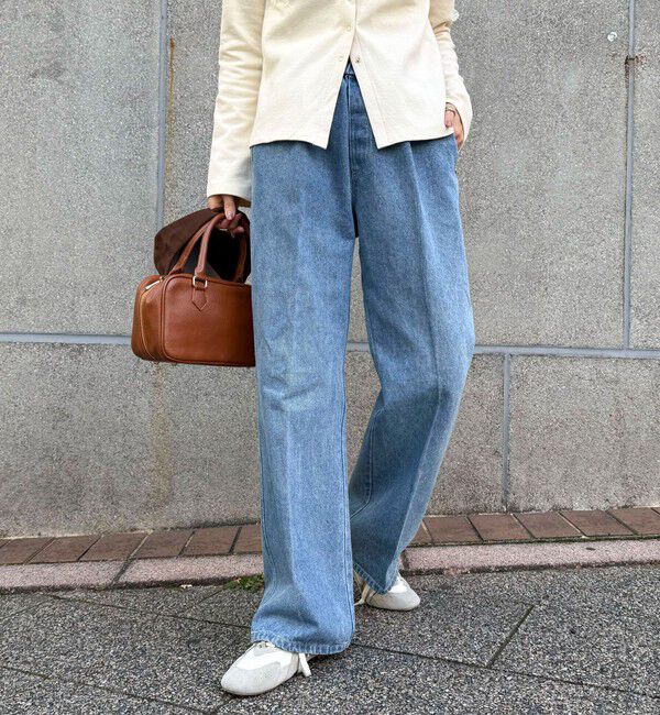 fredy emue「フレアーデニムイージーパンツ」|デニム|