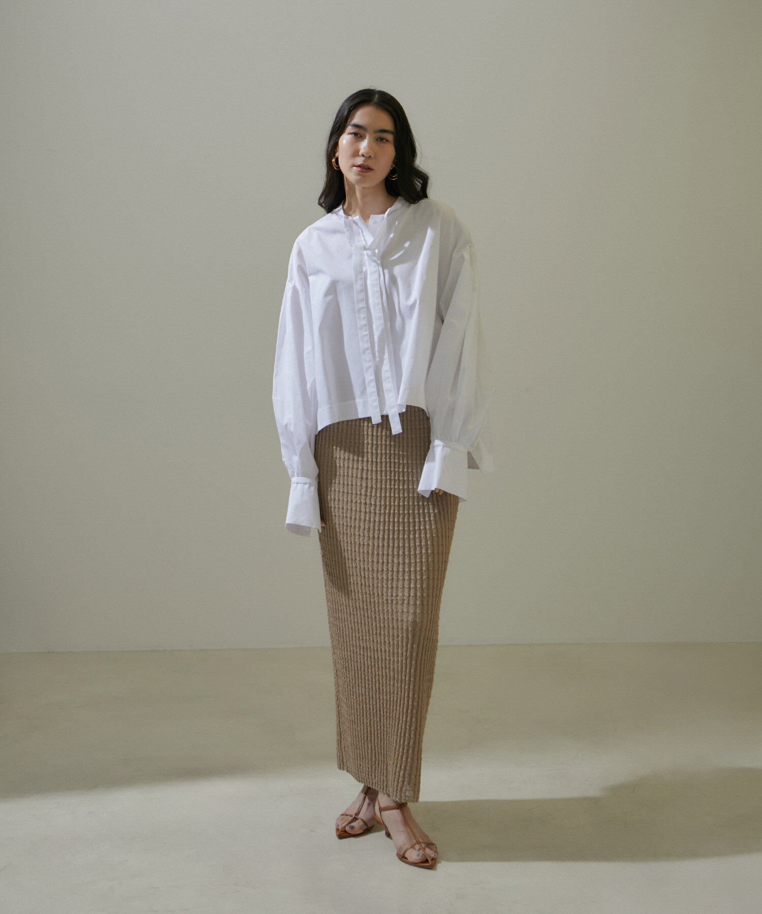 SALON adam et rope'「[ご好評につき追加決定！]【BRENTA】アンクルゴムストラップヒールサンダル」|サンダル|