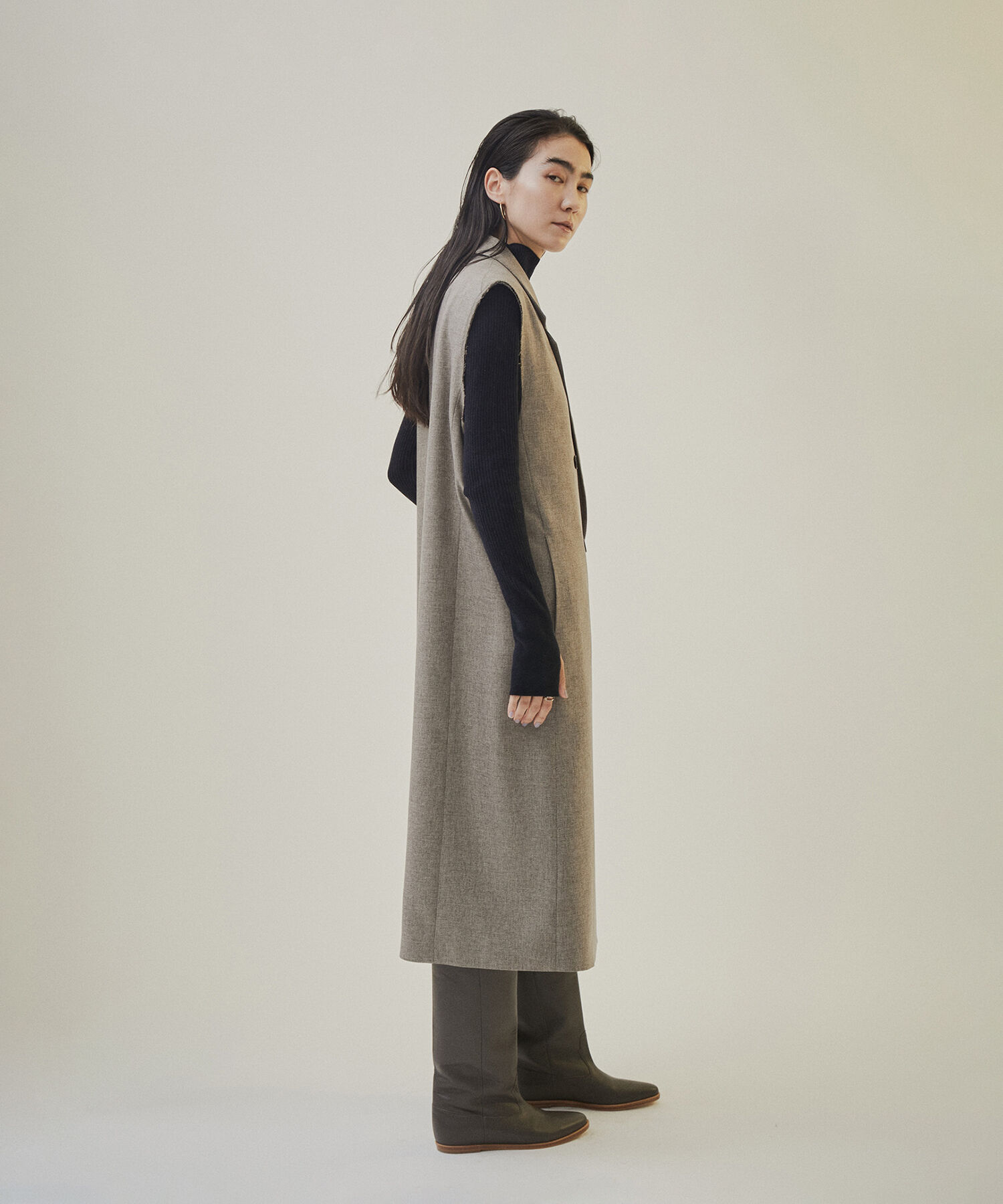 SALON adam et rope'「リブタートルプルオーバー -CreamyCotton /クリーミーコットン-」|ニット・セーター|