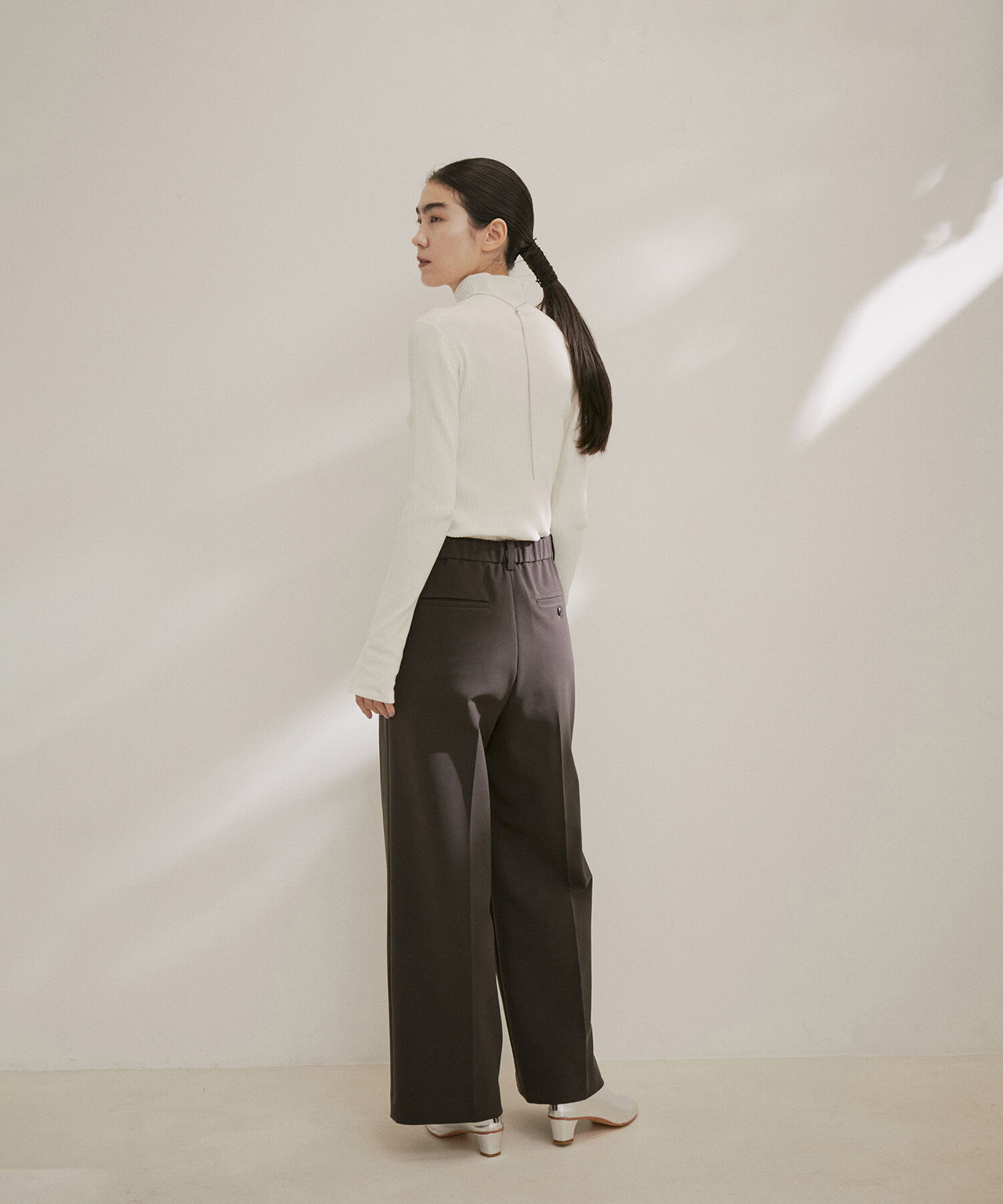 SALON adam et rope'「リブタートルプルオーバー -CreamyCotton /クリーミーコットン-」|ニット・セーター|