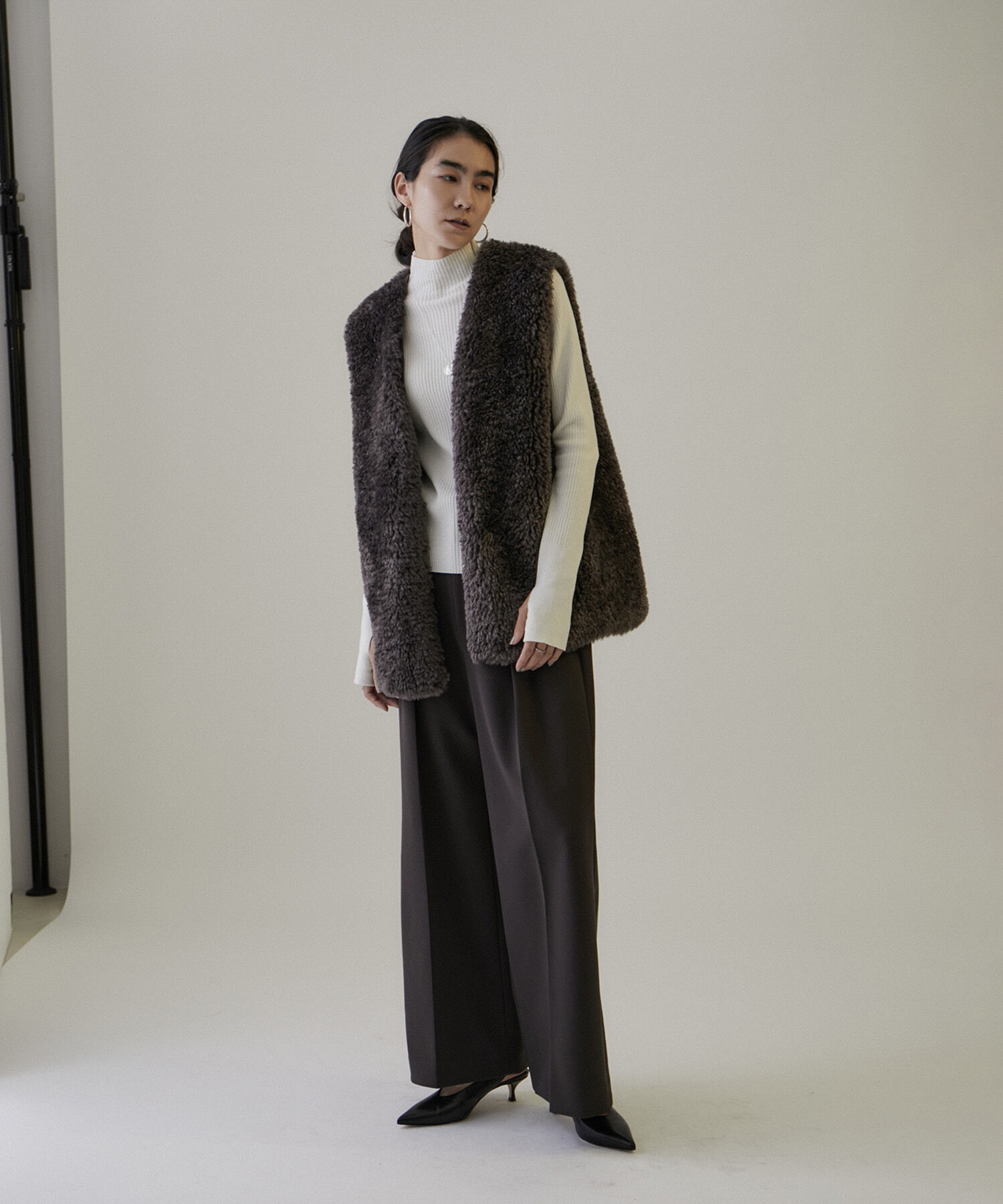 SALON adam et rope'「リブタートルプルオーバー -CreamyCotton /クリーミーコットン-」|ニット・セーター|