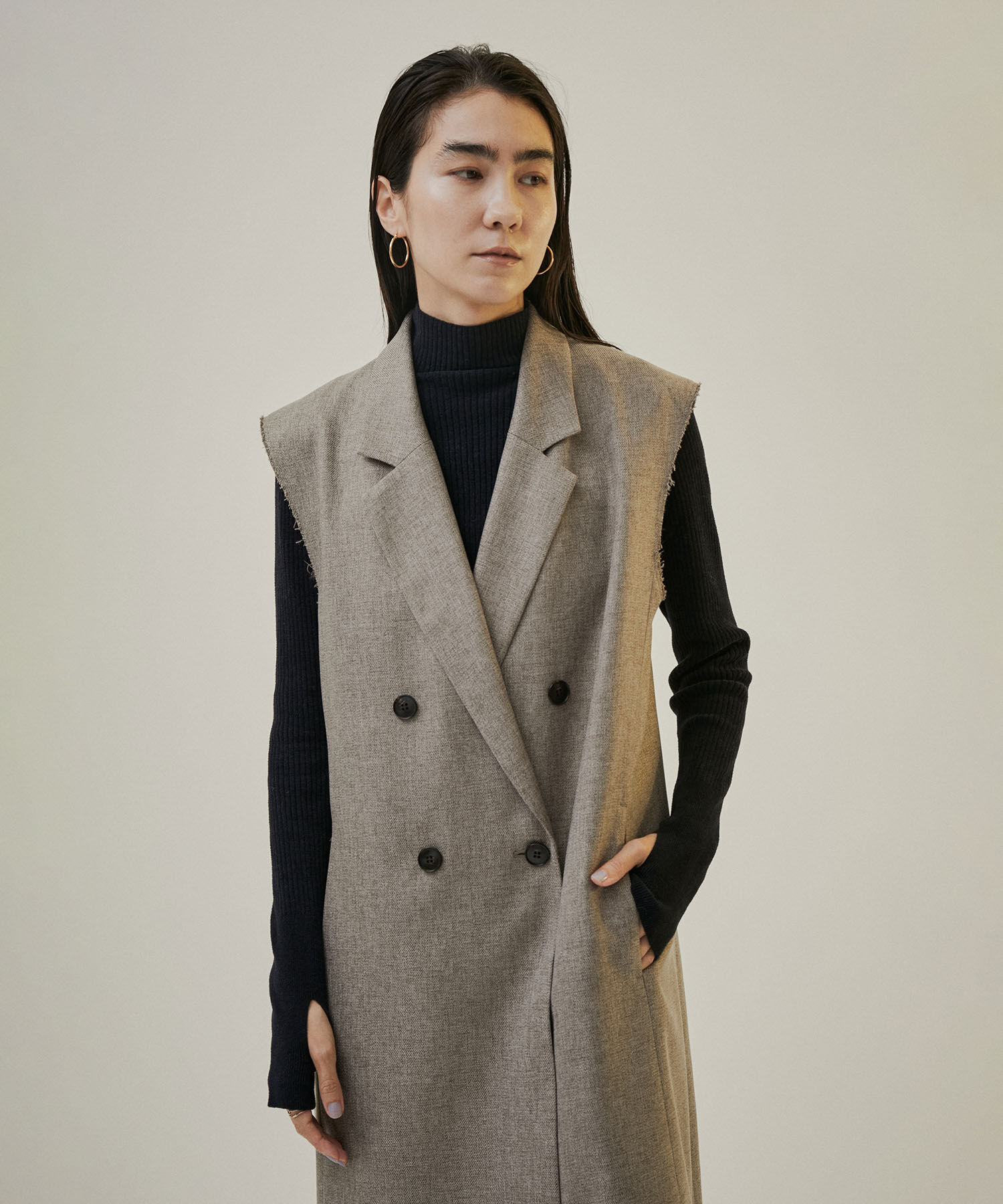 SALON adam et rope'「リブタートルプルオーバー -CreamyCotton /クリーミーコットン-」|ニット・セーター|