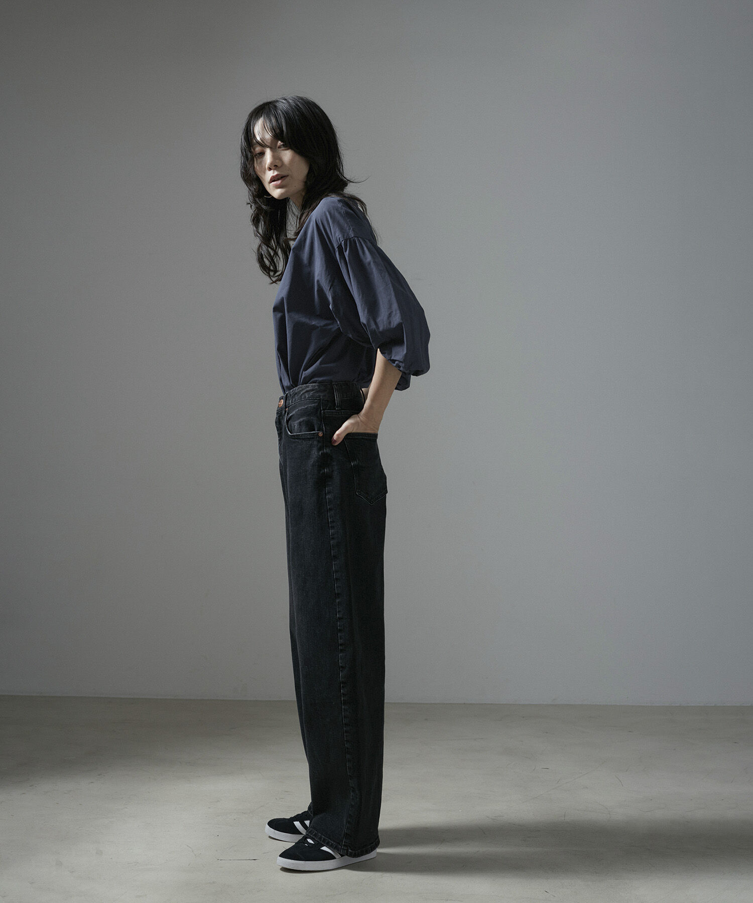 SALON adam et rope'「【WEB限定】バルーンスリーブスキッパーブラウス/24SS」|シャツ・ブラウス|