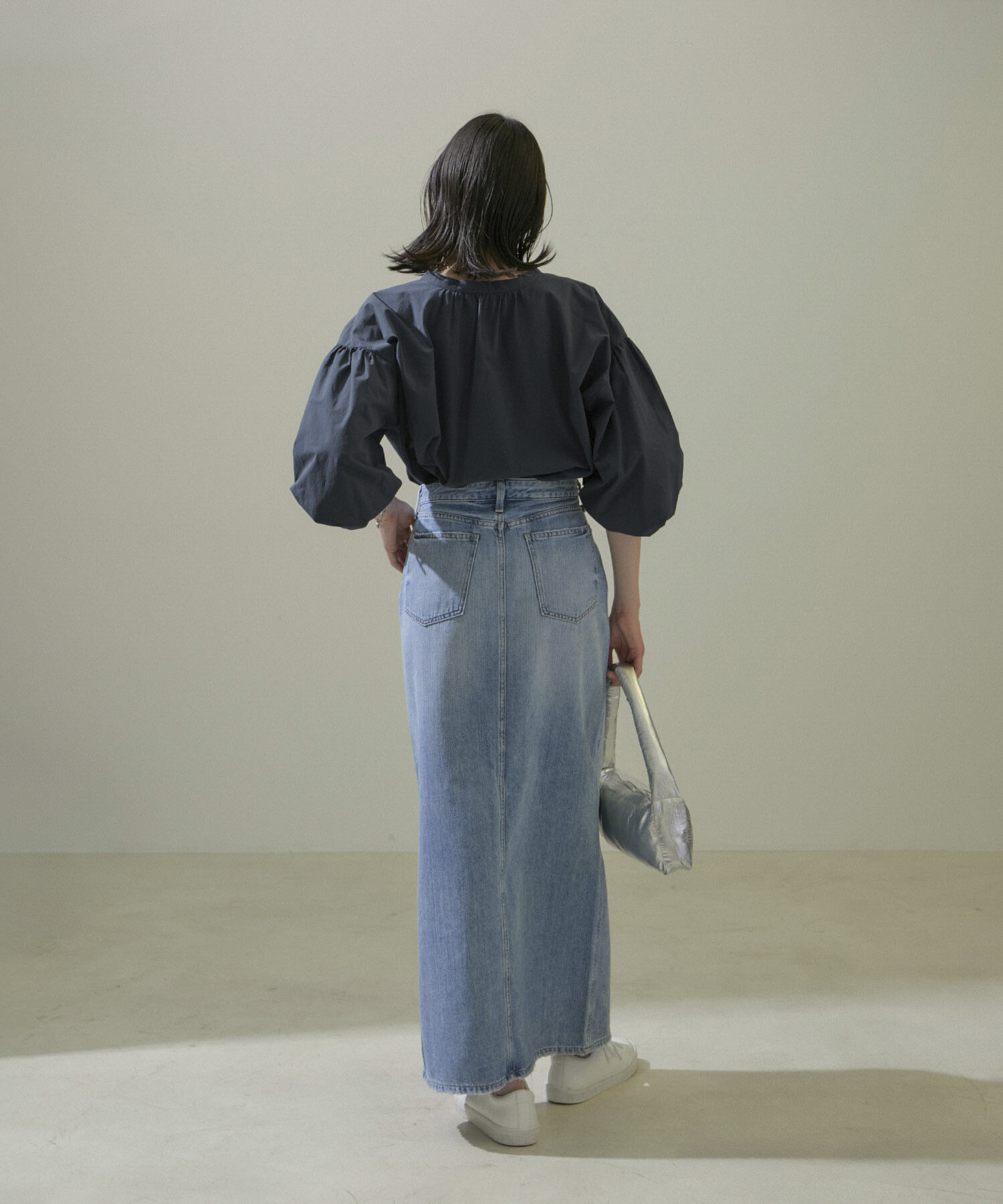 SALON adam et rope'「【WEB限定】バルーンスリーブスキッパーブラウス/24SS」|シャツ・ブラウス|