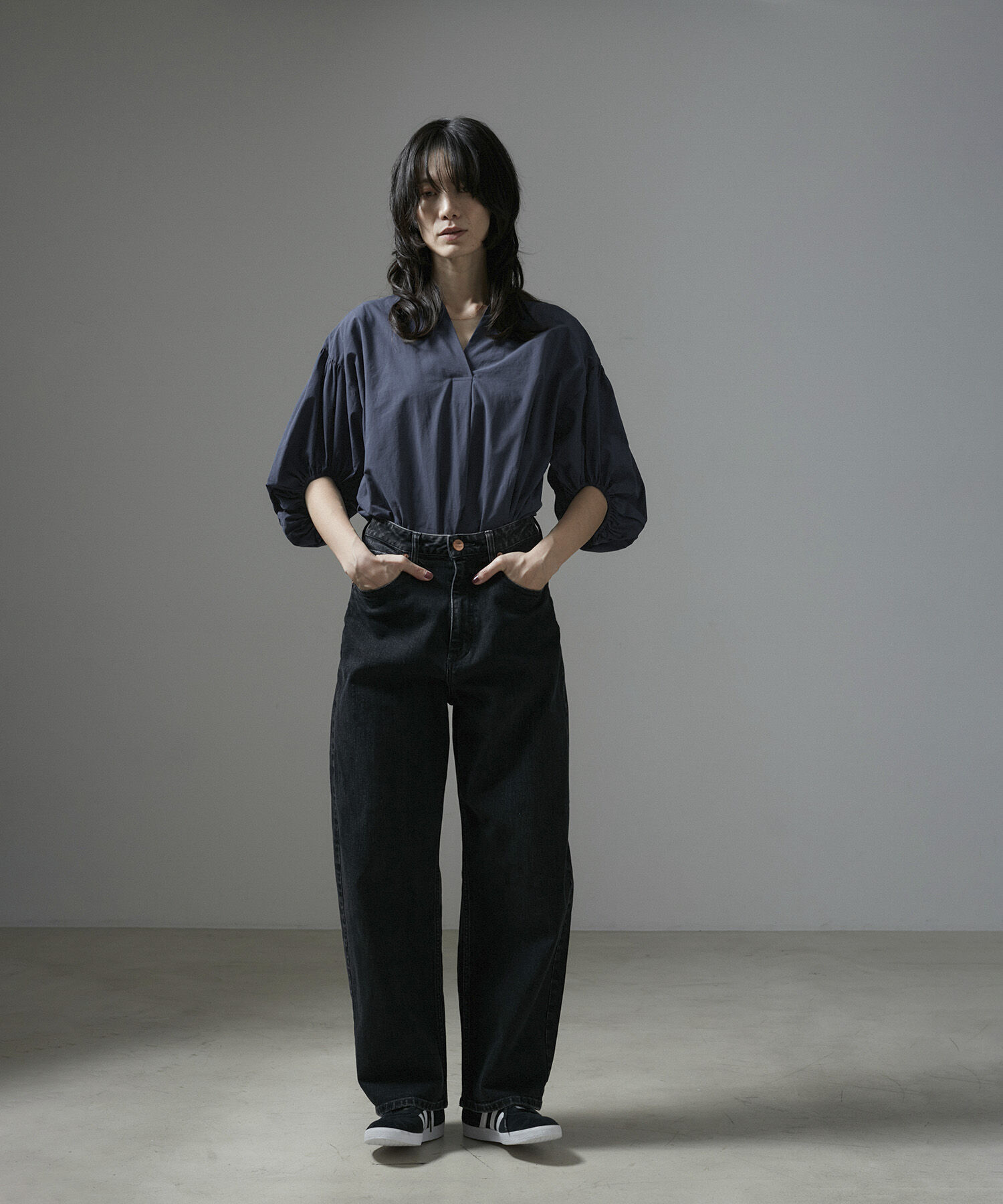 SALON adam et rope'「【WEB限定】バルーンスリーブスキッパーブラウス/24SS」|シャツ・ブラウス|