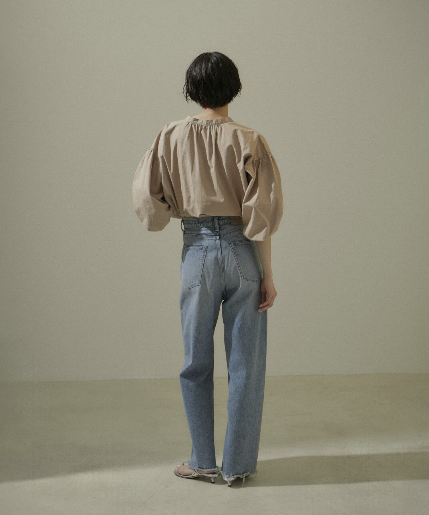 SALON adam et rope'「【WEB限定】バルーンスリーブスキッパーブラウス/24SS」|シャツ・ブラウス|