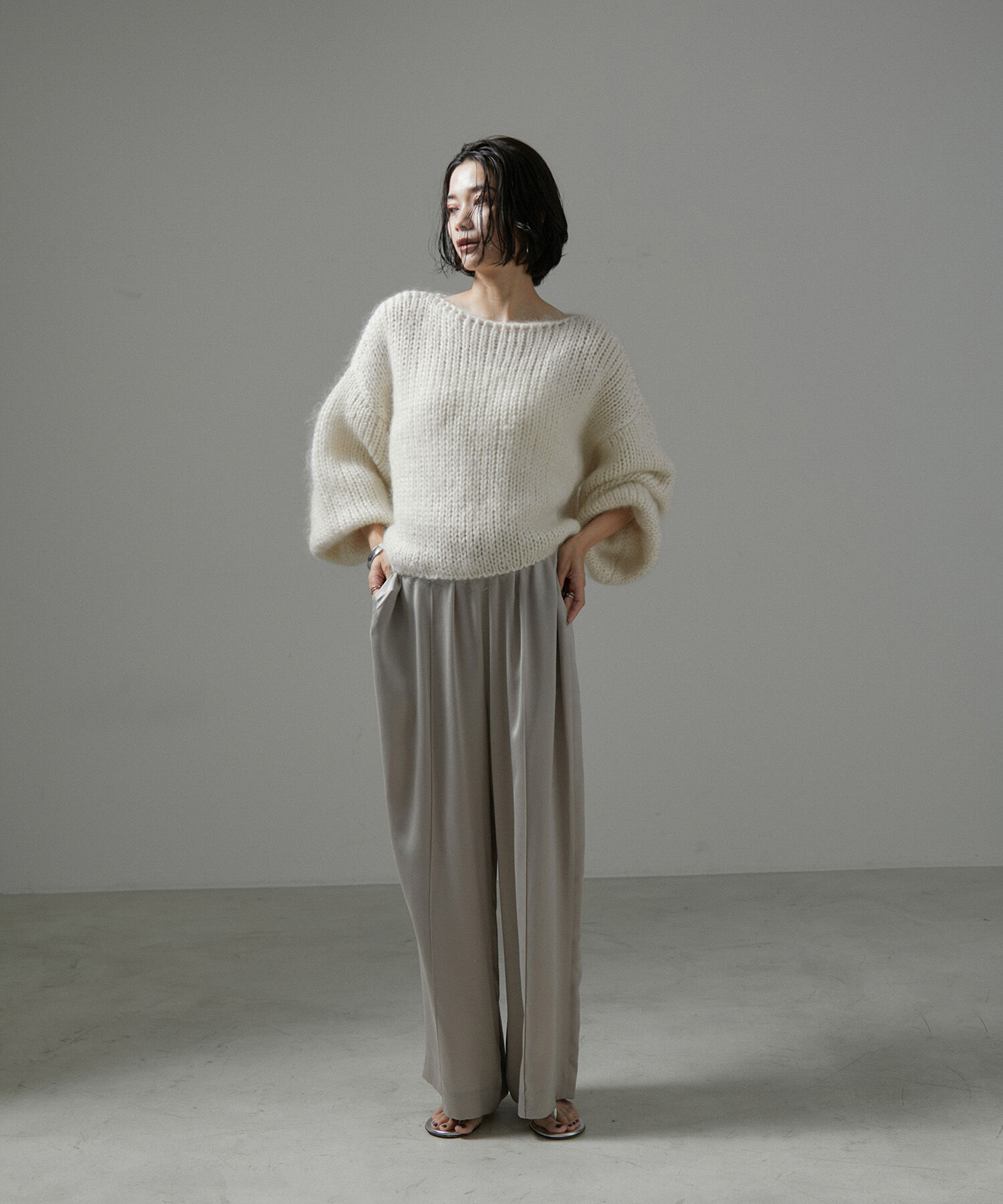 SALON adam et rope'「モヘアシルクローゲージニットプルオーバー」|ニット・セーター|