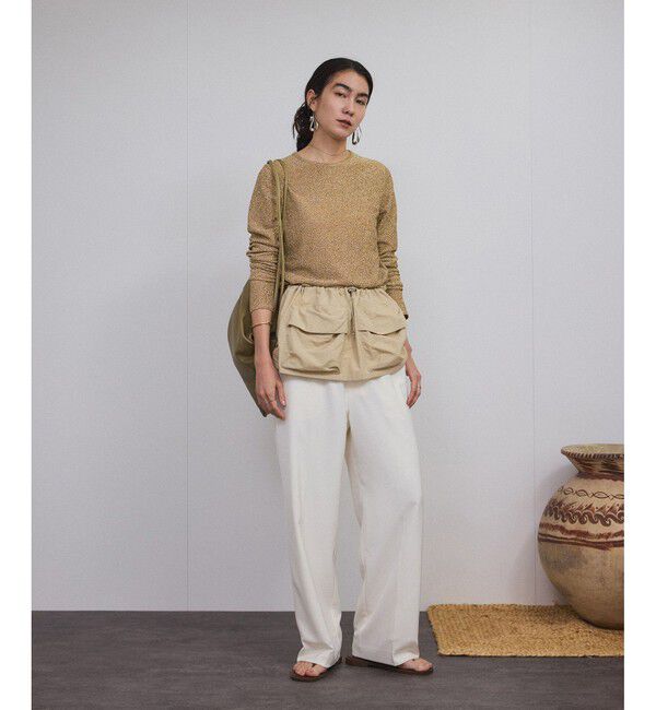 SALON adam et rope'「シャイニージャカードクロップドプルオーバー」|Tシャツ・カットソー|