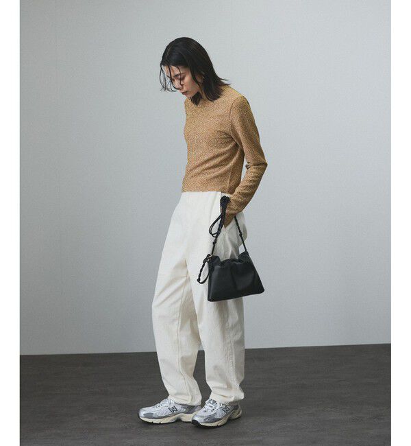 SALON adam et rope'「シャイニージャカードクロップドプルオーバー」|Tシャツ・カットソー|