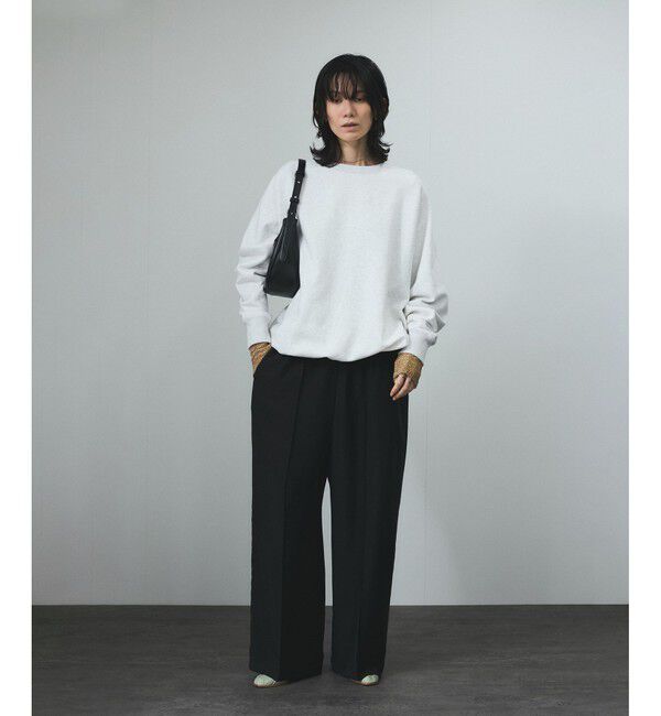 SALON adam et rope'「シャイニージャカードクロップドプルオーバー」|Tシャツ・カットソー|