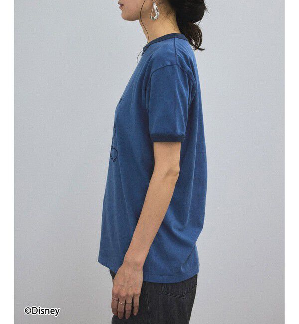 SALON adam et rope'「【GOOD ROCK SPEED（グッドロックスピード）】 MICKEY MOUSE（ミッキーマウス） / 別注フロッキーTシャツ」|Tシャツ・カットソー|