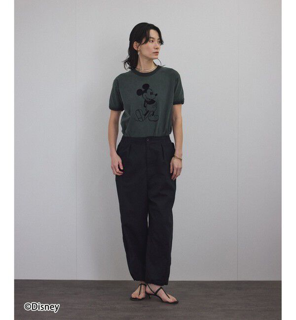 SALON adam et rope'「【GOOD ROCK SPEED（グッドロックスピード）】 MICKEY MOUSE（ミッキーマウス） / 別注フロッキーTシャツ」|Tシャツ・カットソー|