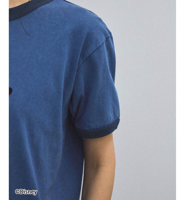 SALON adam et rope'「【GOOD ROCK SPEED（グッドロックスピード）】 MICKEY MOUSE（ミッキーマウス） / 別注フロッキーTシャツ」|Tシャツ・カットソー|
