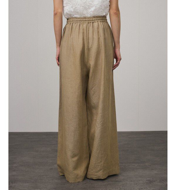 SALON adam et rope'「【WEB限定】ヨーロピアンフラックスリネンリラックスパンツ」|チノ|