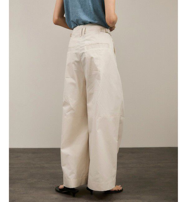 SALON adam et rope'「【WEB限定】コットンツイルワイドフォルムパンツ/カーブパンツ」|チノ|キナリ(16)