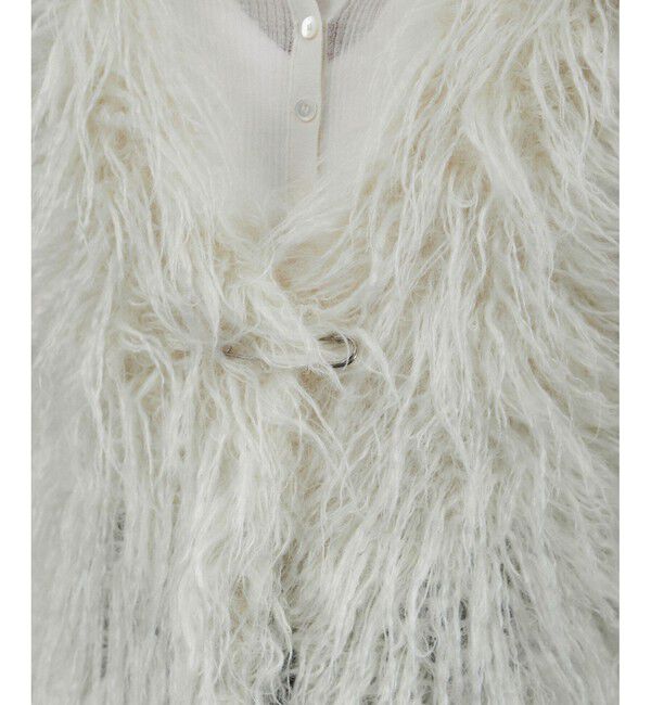 SALON adam et rope'「モヘヤロングシャギーハンドニットベスト」|ベスト・ジレ|