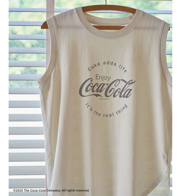 SALON adam et rope'「Coca-Cola ビンテージライクノースリーブTシャツ」|Tシャツ・カットソー|