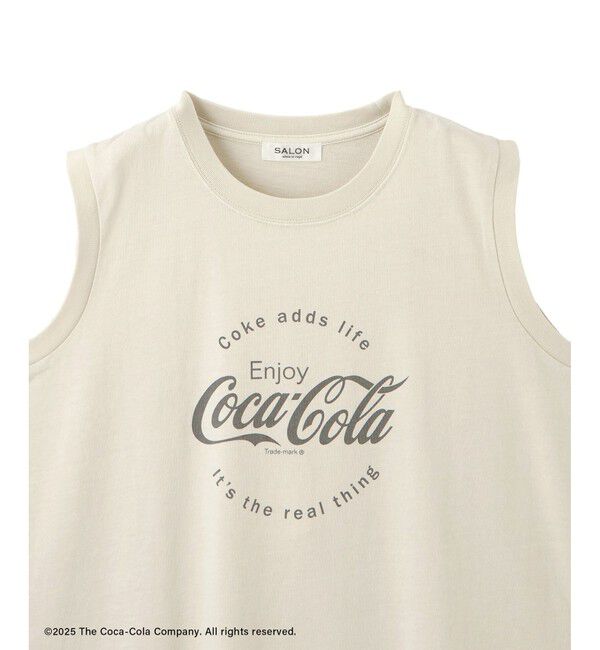 SALON adam et rope'「Coca-Cola ビンテージライクノースリーブTシャツ」|Tシャツ・カットソー|
