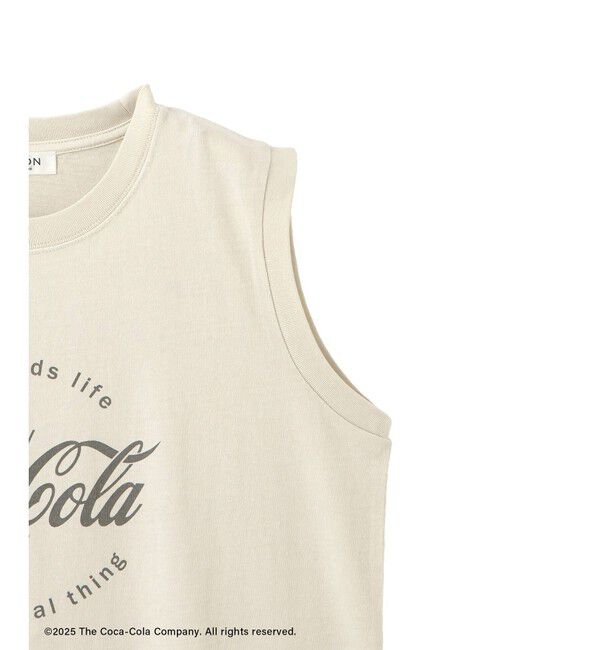 SALON adam et rope'「Coca-Cola ビンテージライクノースリーブTシャツ」|Tシャツ・カットソー|