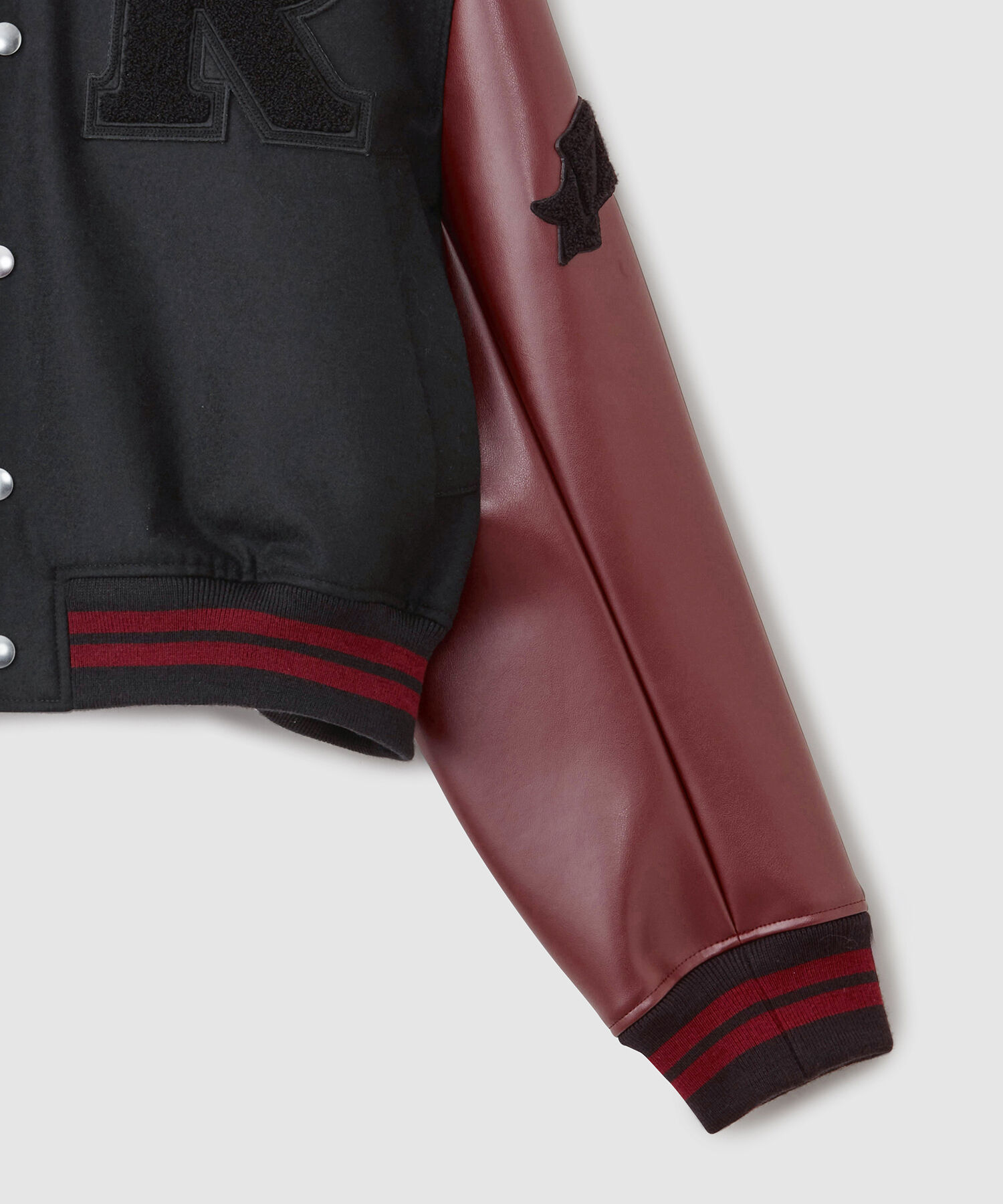 ROPE「カシミヤ混フラノショートスタジャン」|ブルゾン・スタジャン|