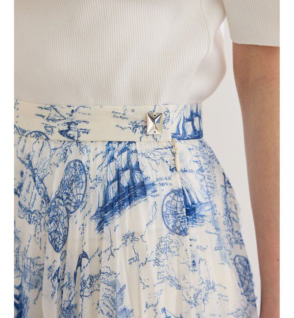 ROPE「【洗える】トワルドジュイタックプリーツスカート」|スカート|