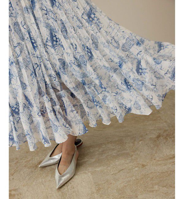 ROPE「【洗える】トワルドジュイタックプリーツスカート」|スカート|