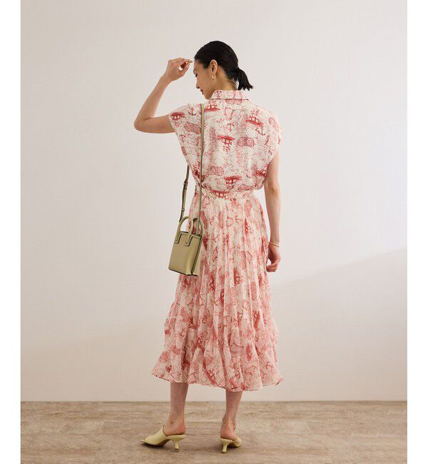 ROPE「【洗える】トワルドジュイタックプリーツスカート」|スカート|