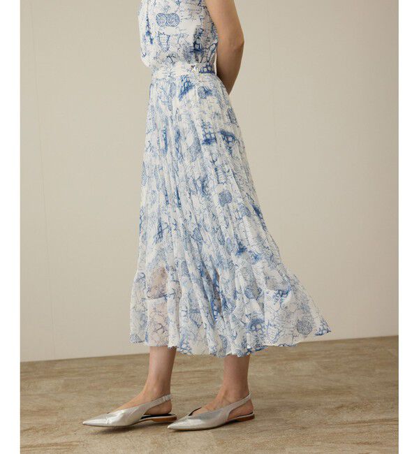 ROPE「【洗える】トワルドジュイタックプリーツスカート」|スカート|