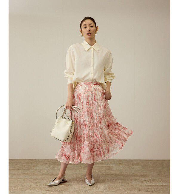 ROPE「【洗える】トワルドジュイタックプリーツスカート」|スカート|