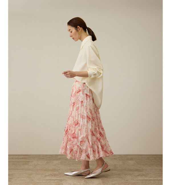 ROPE「【洗える】トワルドジュイタックプリーツスカート」|スカート|