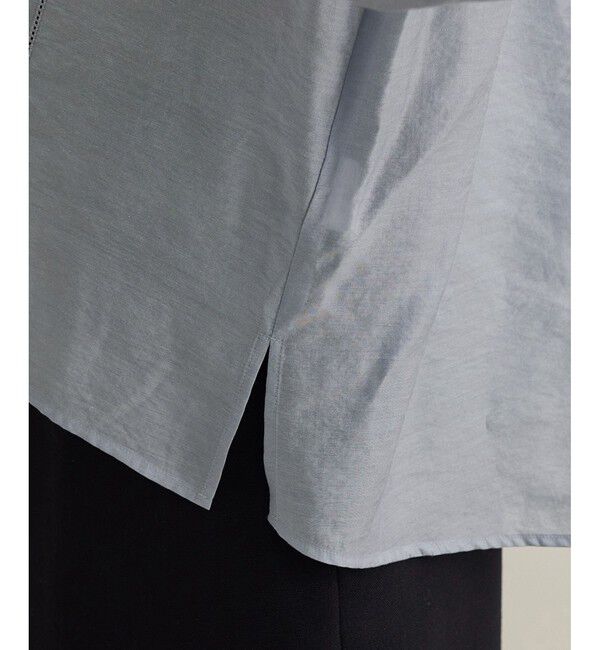 ROPE「【洗える】キュプラシルク パプスリーブシアーブラウス」|シャツ・ブラウス|