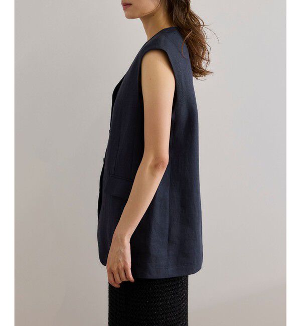 ROPE「尾州リネンオーバーロングジレ」|ベスト・ジレ|