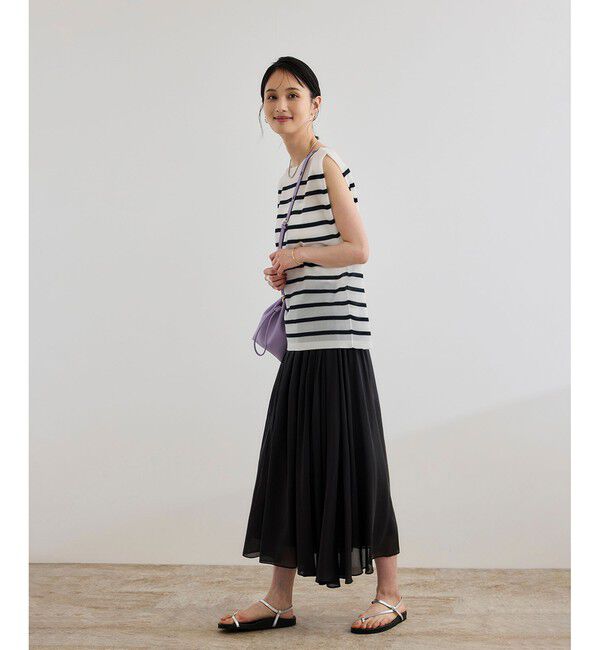 ROPE「【洗える】コットンシルクスカート」|スカート|