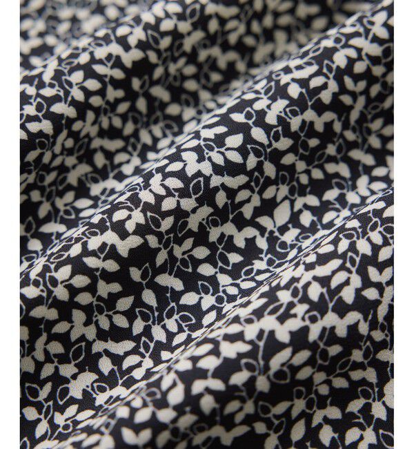 ROPE「【洗える】ロングスリーブワンピース（ジャガード/リーフプリント）【WEB・一部店舗限定】」|ワンピース|