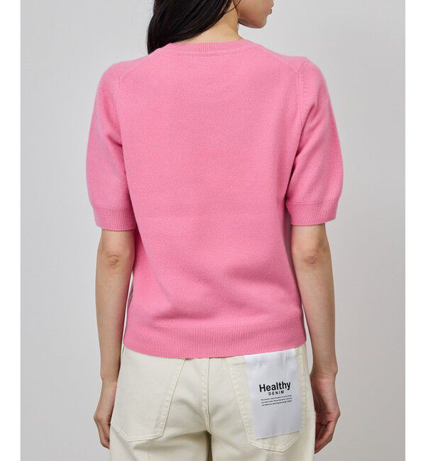 ROPE「ウールカシミヤブレンド 5分袖ニットプルオーバー/イージーケア」|ニット・セーター|