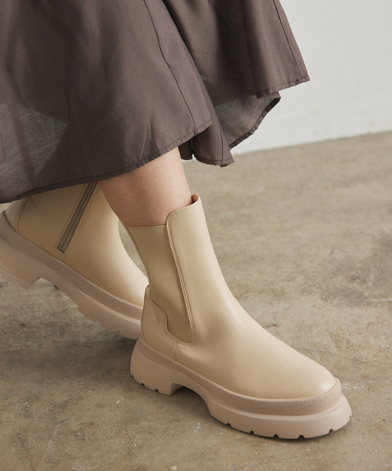 Juze「【新色追加】【軽量】やわらかな履き心地。トラックソールサイドゴアブーツ」|その他|