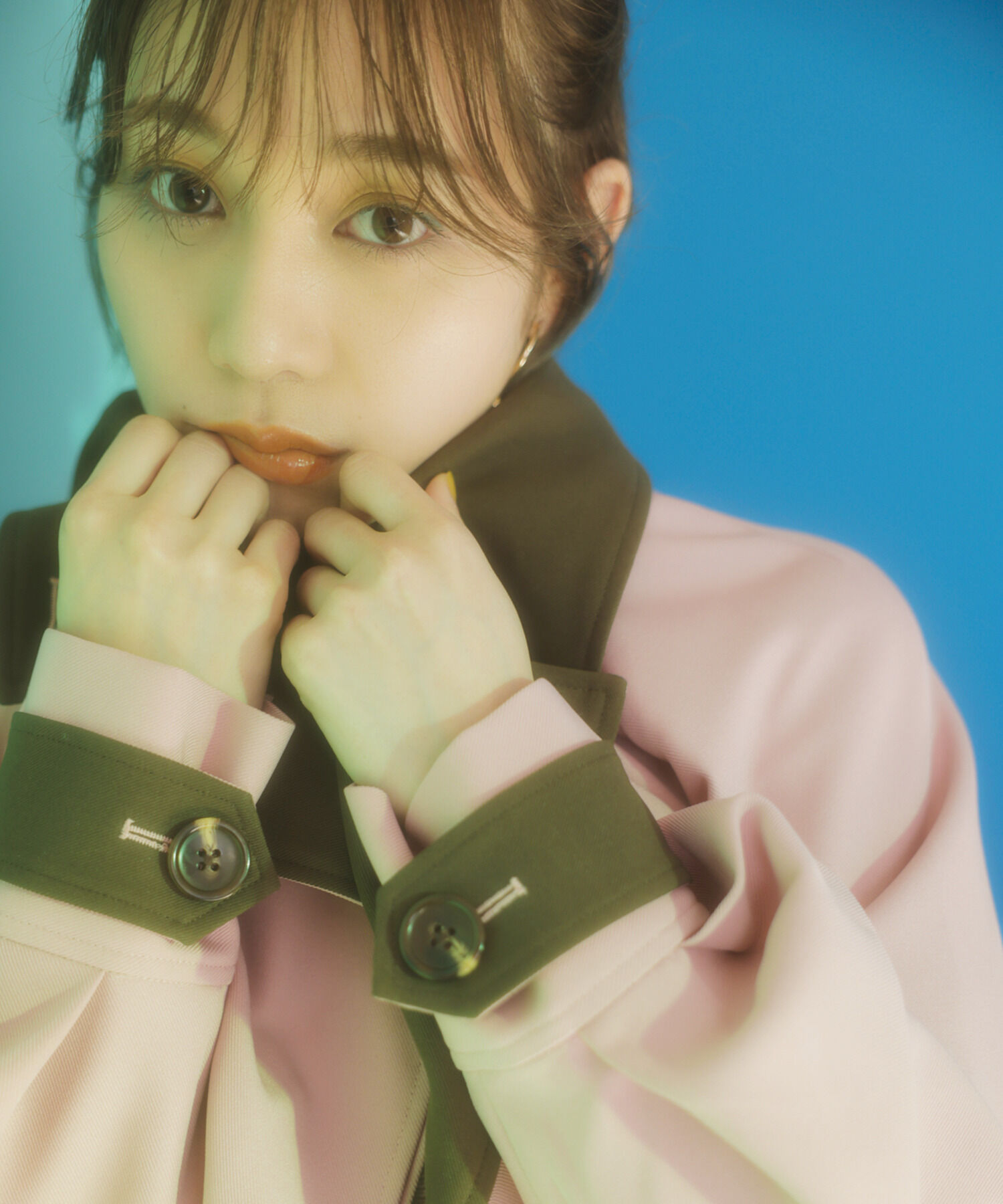 vis-a-vis「【WEB限定】配色カラーで魅せるスタンドカラーオーバーサイズトレンチコート」|トレンチコート|