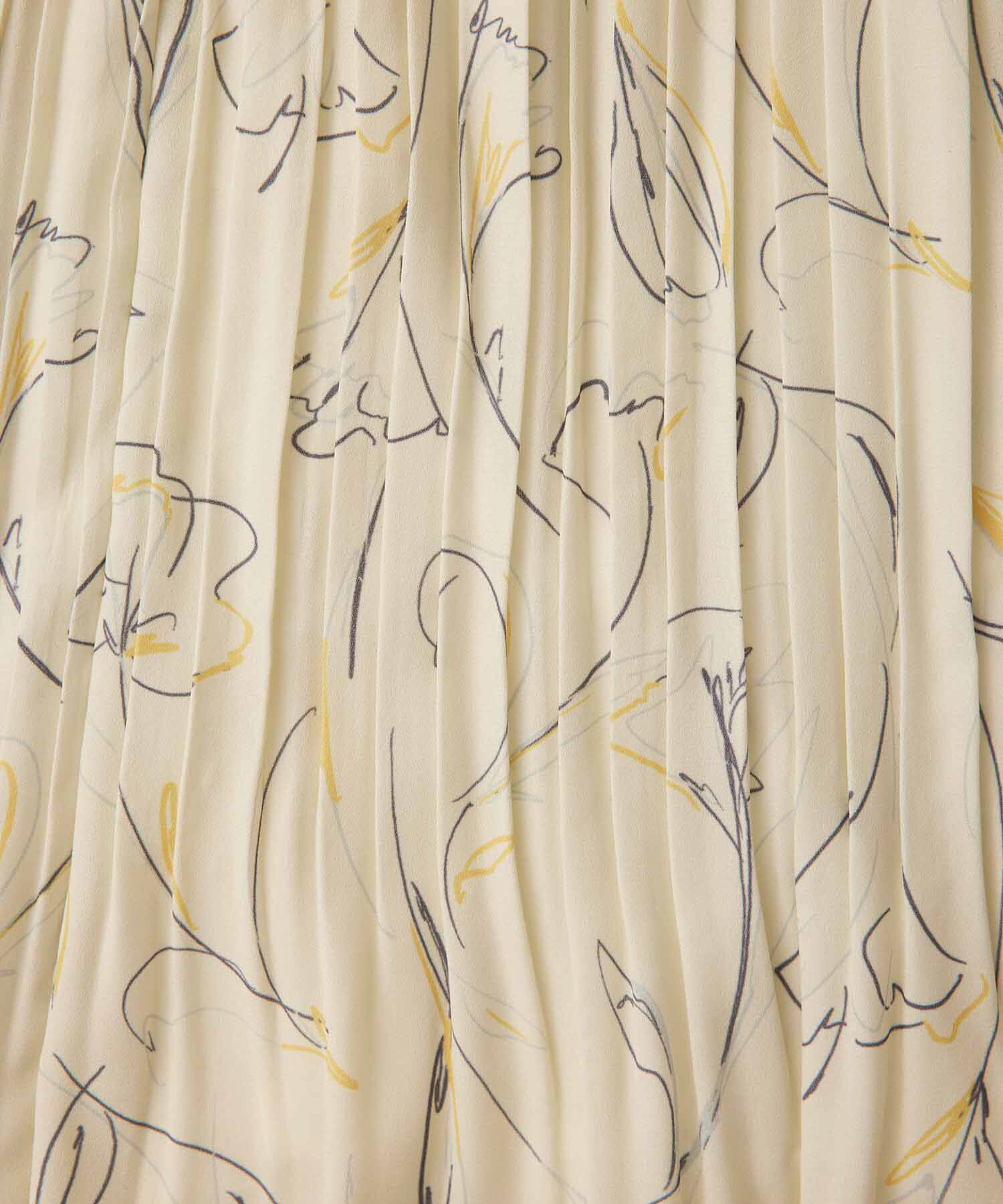 VIS「【セットアップ対応】フラワープリントIラインプリーツスカート[sustainable]」|スカート|