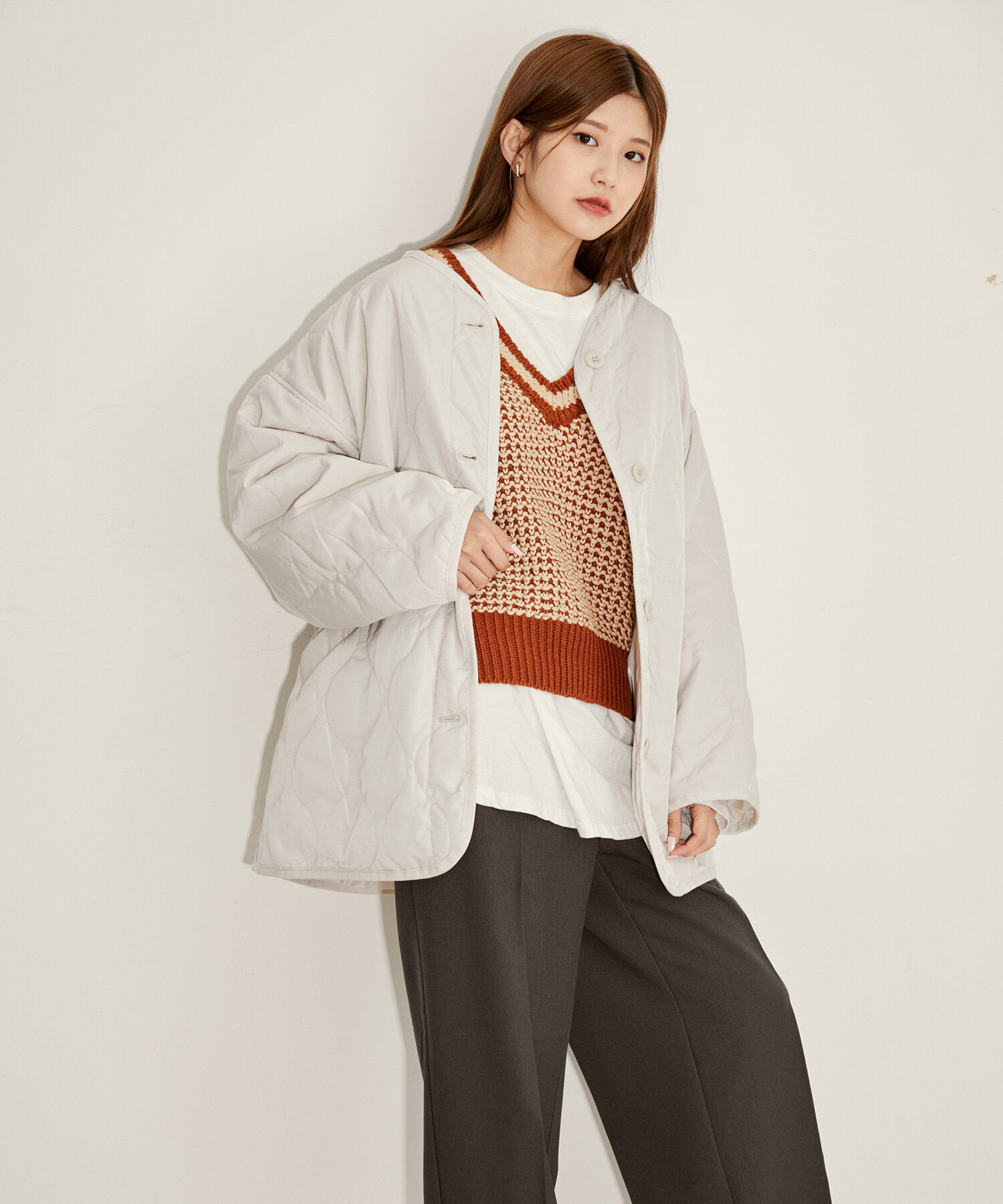 vis-a-vis「【WEB限定】キルティングミドルコート」|その他|